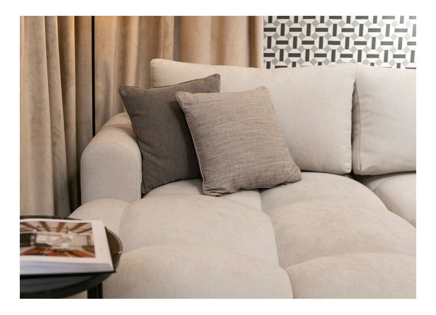 Rohová sedací souprava Ombre (L) (krémová + černá)