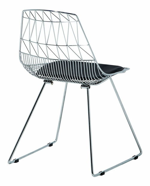 Set 2ks. jídelních židlí Harlem (stříbrná)