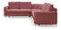 Rohová sedací souprava Loreen (růžovočervená) (P)