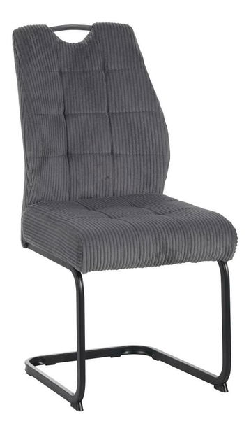 Jídelní židle Kalme (šedá + černá)