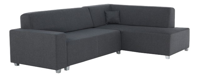 Rohová sedací souprava Colli šedočerná (P)