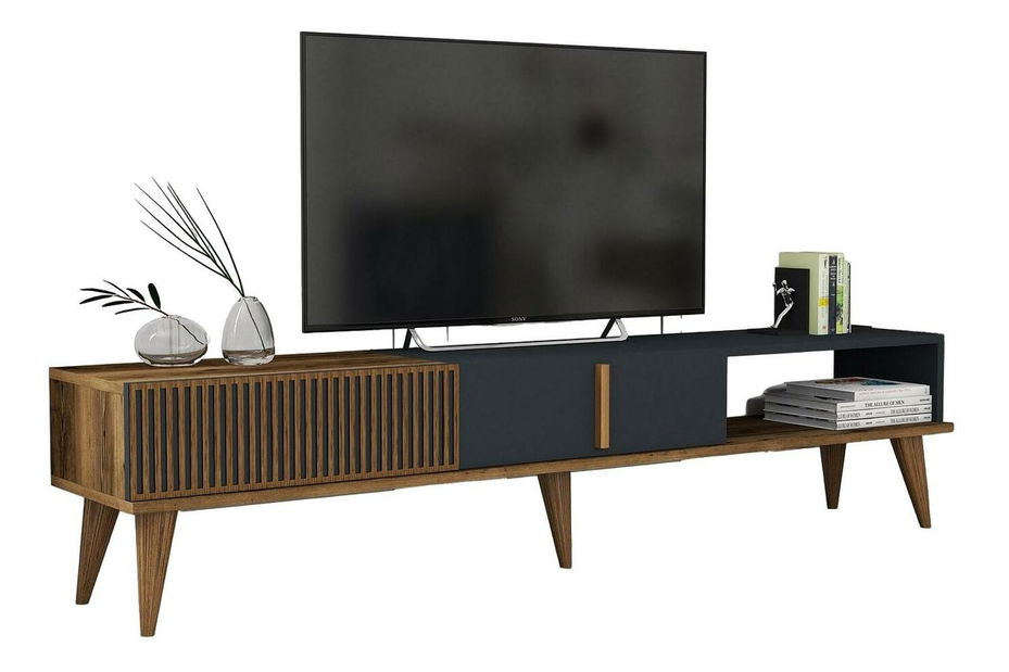 TV stolek/skříňka Tepeve (ořech + antracit)