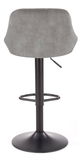 Barová židle Henrietta (šedá + černá)