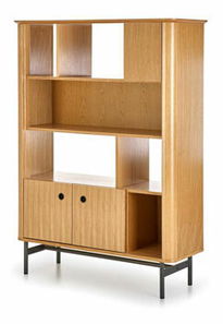 Regál Sommer REG2 (dub přírodní + černá)