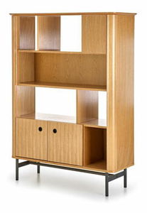 Regál Sommer REG2 (dub přírodní + černá)