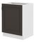 Dolní kuchyňská skříňka Sheila 60 D 2F BB (bílá + grafit)