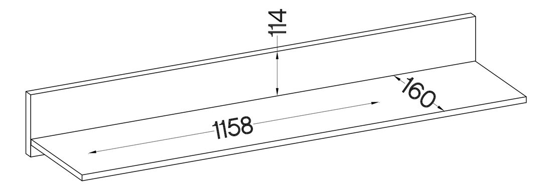 Obývací pokoj Saul (černá + matera) (bez osvětlení)