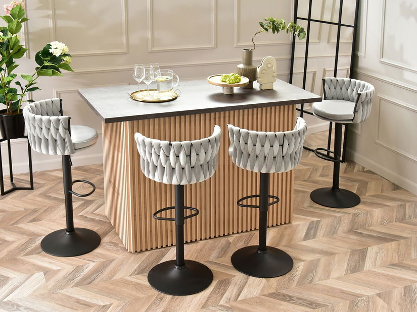 Židle Adel (šedá + černá)