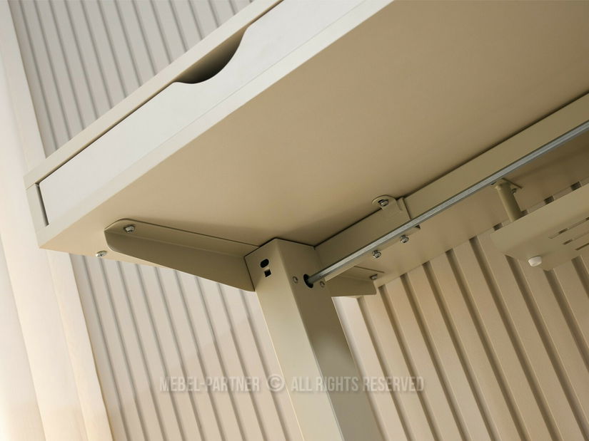 PC stolek s nastavitelnou výškou Occott 100 (krémová)