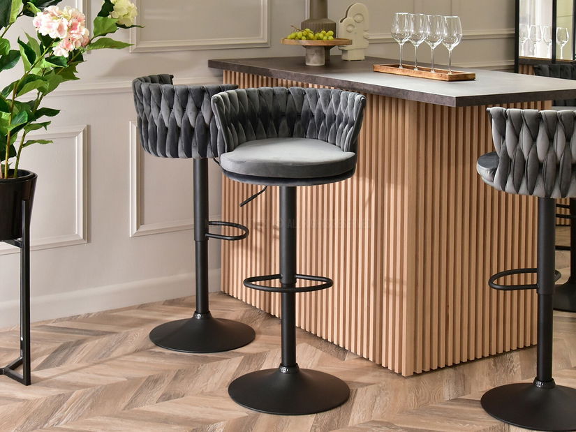 Židle Adel (grafit + černá)