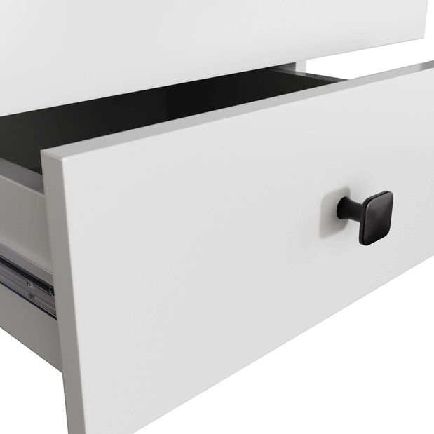 Nočný stolík Moteadas (biela + čierna) *bazar