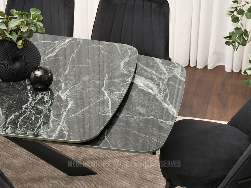 Jídelní stůl Deportaron (zelená + černá)