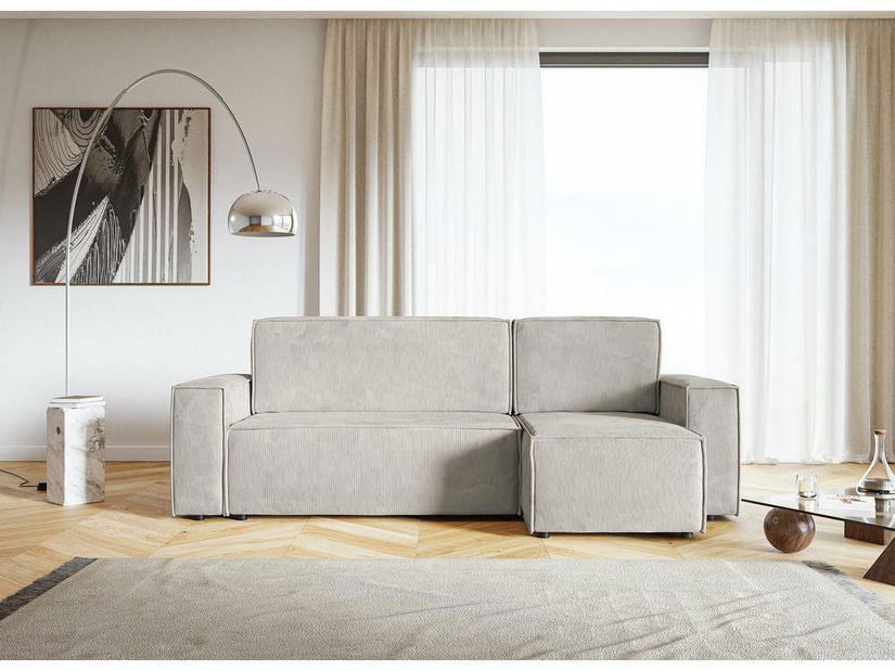 Rohová sedací souprava Copenhagen L (písková + černá)