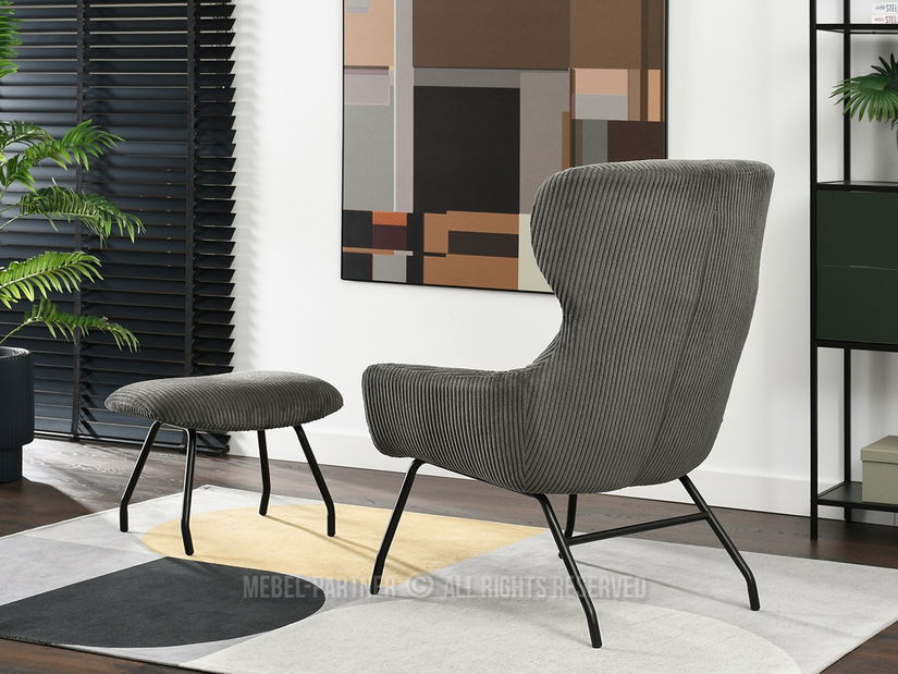 Křeslo Condor (grafit + černá)