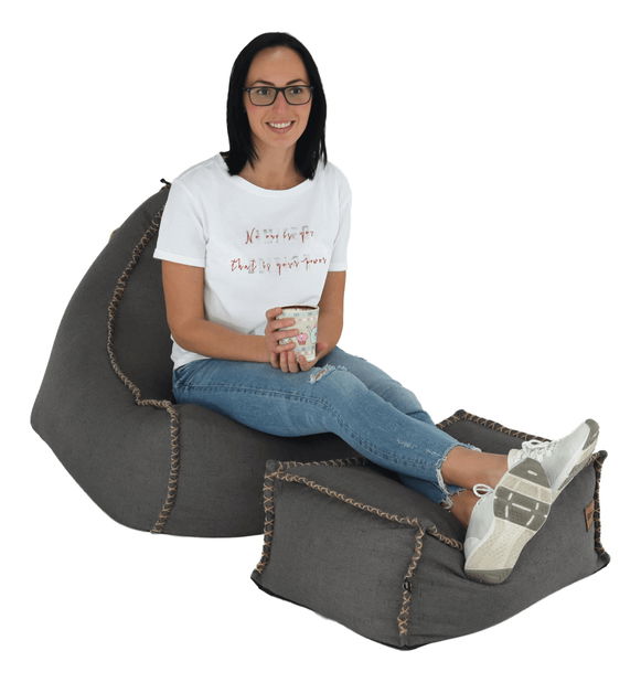 Sedací vak s taburetem Possal 