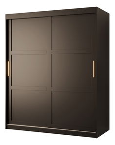 Šatní skříň Riven 1 150 (matná černá)