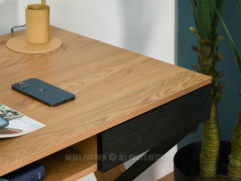 PC stolek Hilly (dub černý)