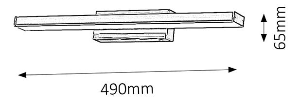 Koupelnové svítidlo John 5897 (chromová)