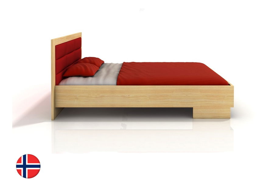 Manželská postel 180 cm Naturlig Stjernen High BC (borovice)