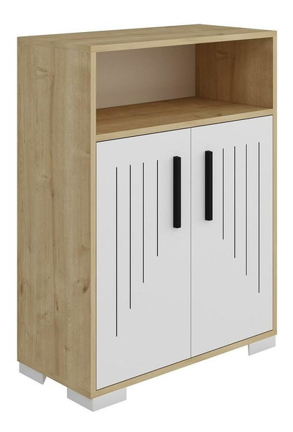 Skříňka Tokobi 2 (dub safírový + bílá)