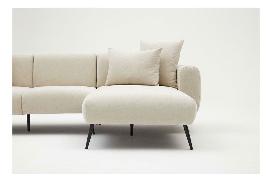 Rohová sedací souprava Slider (P) (krémová)