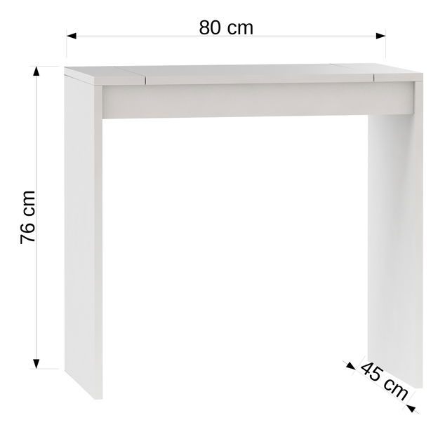 PC stolek Andree (bílá)