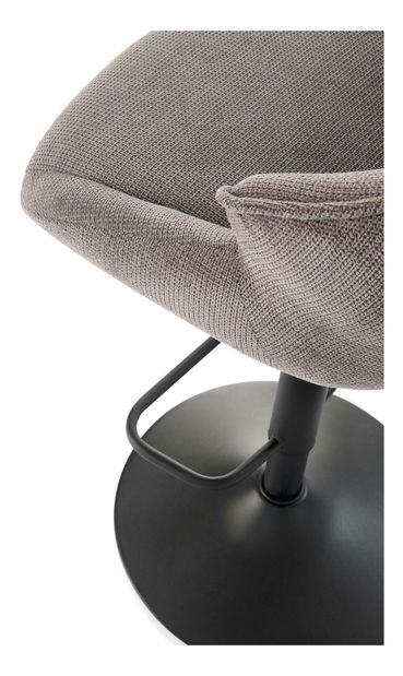 Barová židle Halmark (černá + šedá)