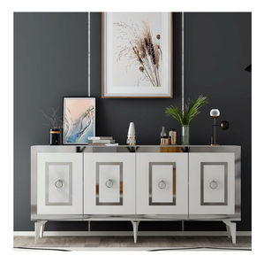 Skříňka Pemava 1 (bílá + stříbrná)