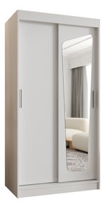 Šatní skříň 100 cm Mokka (bílá)