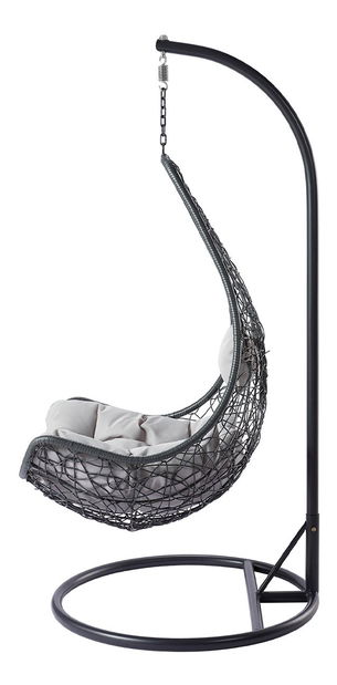 Závěsné křeslo Roda (tmavě šedá + šedá)