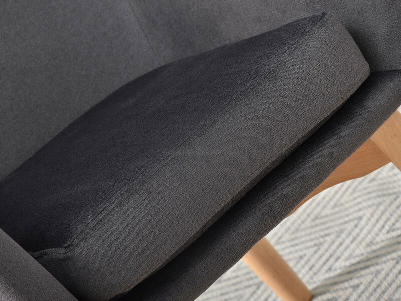 Křeslo Léto (grafit + buk)