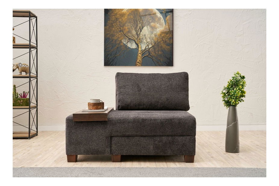 Rozkládací křeslo Perenilla C (L) (antracit + ořech)