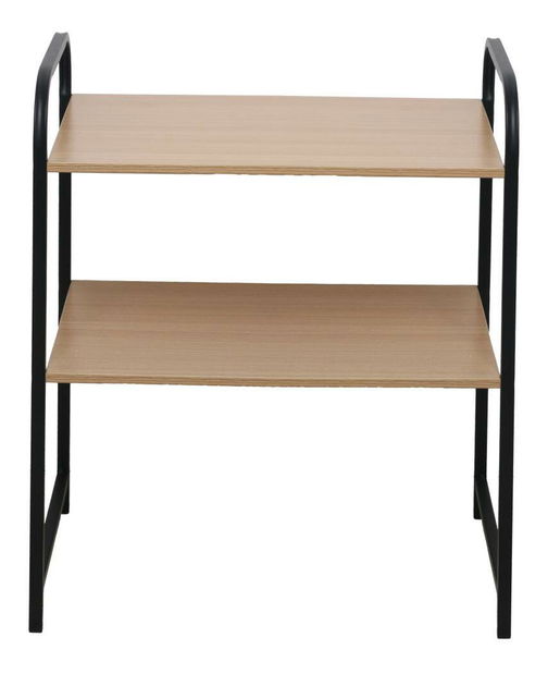 Kuchyňský regál Baleares (černá + přírodní)