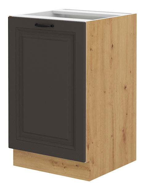 Dolní kuchyňská skříňka Sheila 50 D 1F 1S (dub artisan + grafit)