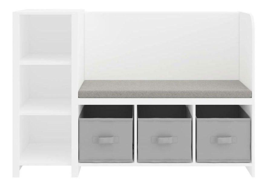 Regál Benco (bílá + šedá)