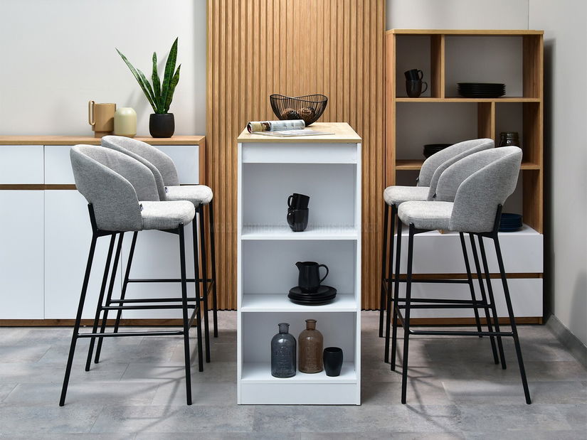 Židle Gustav (šedá + černá)