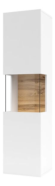 Vitrína Avernic Typ 05 (bílá + dub wotan)