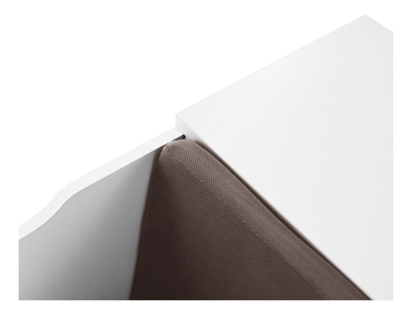 Skříňka Felicia (bílá + hnědá)