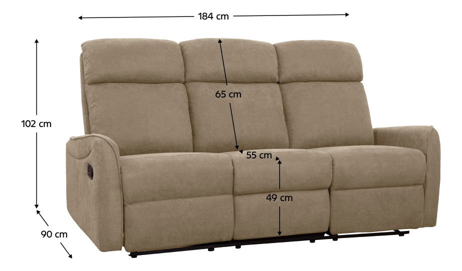 Sedací sestava 3+2+1 Fotron (hnědošedá) 