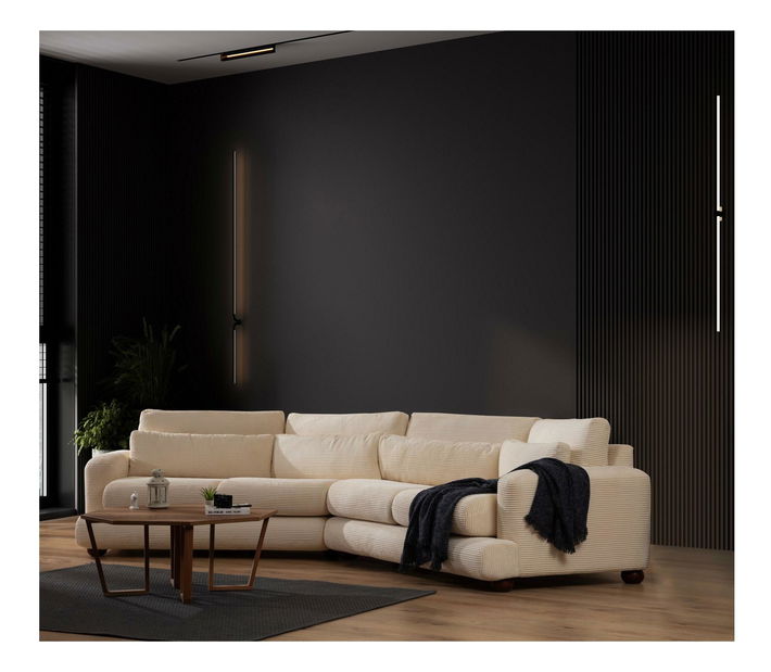 Pohovka čtyřsedačka Riverolla (P) (béžová)