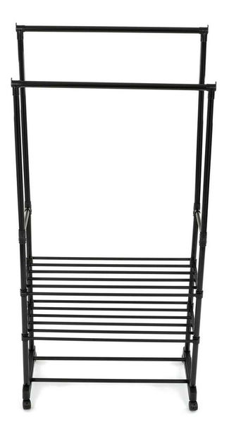 Věšák na kolečkách Ganaban (černá)