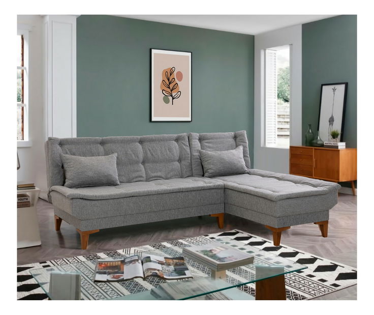 Rohová sedačka Santic (šedá)