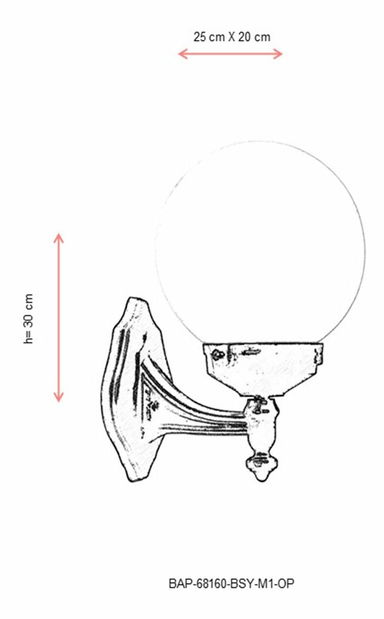 Venkovní nástěnné svítidlo Bea (černá + bílá)