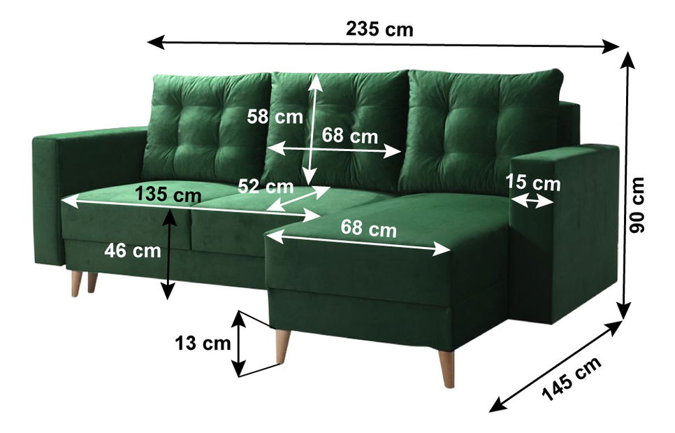 Rozkládací sedací souprava Brony (kronos 19) (P) 