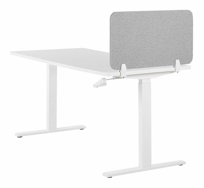 Přepážka na pracovní stůl 72x40 cm- Whitley (světle šedá)