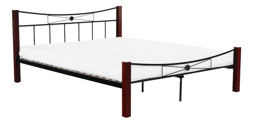Manželská postel 160 cm Pearly (s roštem)