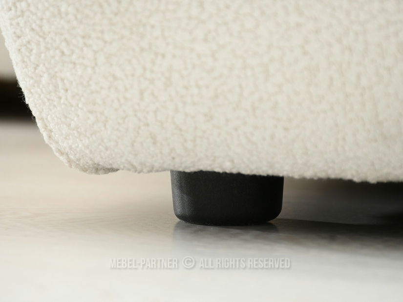 Rohová sedačka Masivos (krémová + černá)