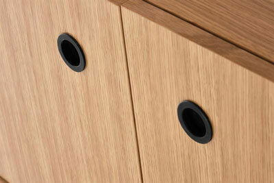 Regál Sommer REG1 (dub přírodní + černá)