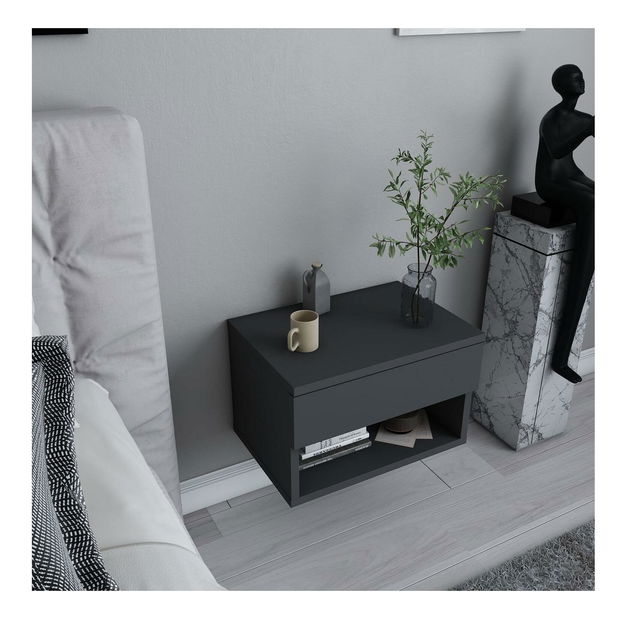 Noční stolek Juman (antracit)