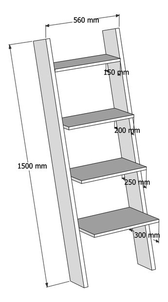 Regál Sloane (bílá)